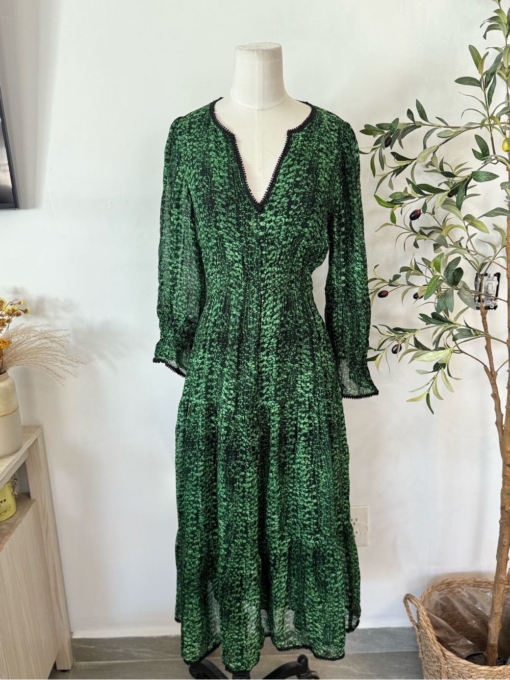 ba&sh - Clovia Tiered Dress - Small